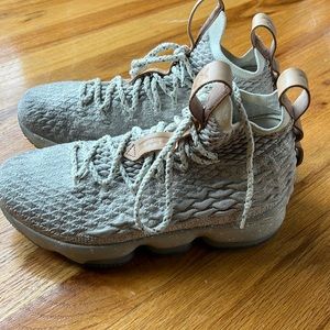 Lebron XV 15 sneakers. GHOST. Size 6.5. Lightly used.